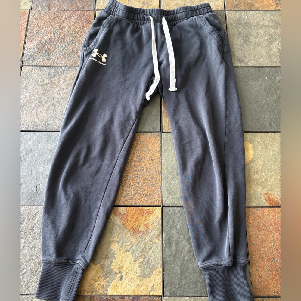 Under Armour Dark Blue Sweatshirt with White Logo